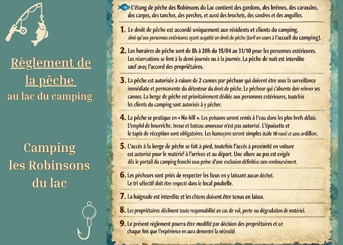 6 Au Bord Du Lac, Peche Sans Permis Gratuite *